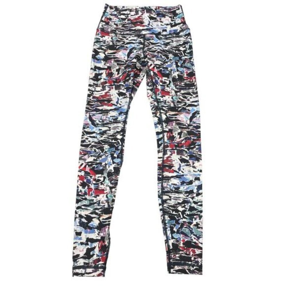 Lululemon Wunder Under Hi-Rise Tight In Culture Clash Multi Black Size 4 - Picture 6 of 11